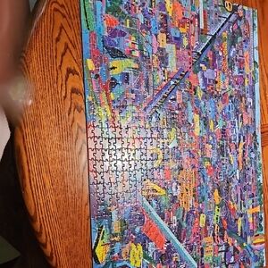 1000 Piece Colorful Jigsaw Puzzle of Transportation Of The World